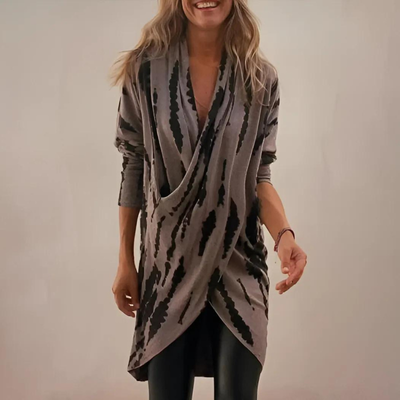 Alessia™ Luxe tuniek met V-hals en losse pasvorm