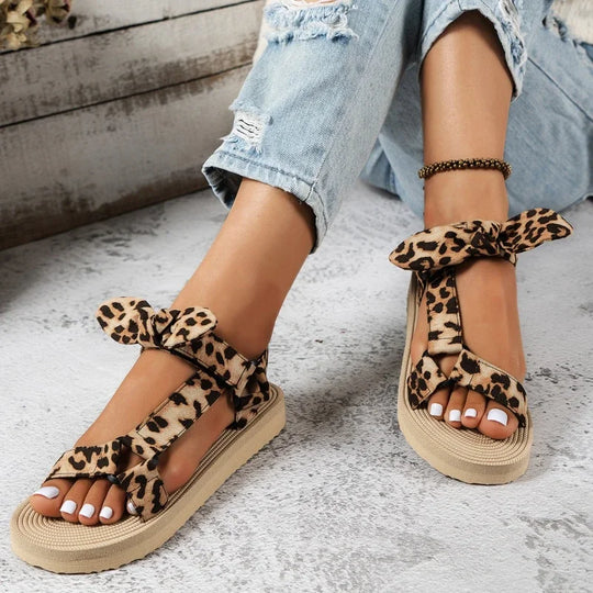 ARYA | Stijlvolle Leopardprint Sandalen