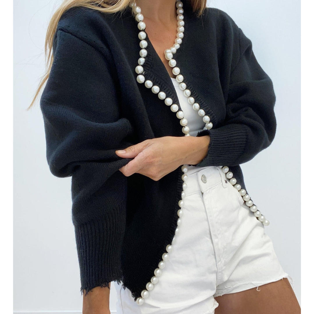 Elegant damesvest met parel