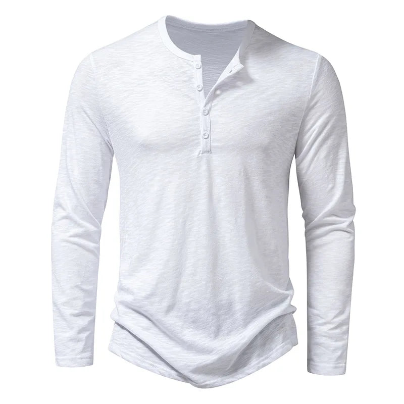 Yannick Bloes | Heren Henley Blouse