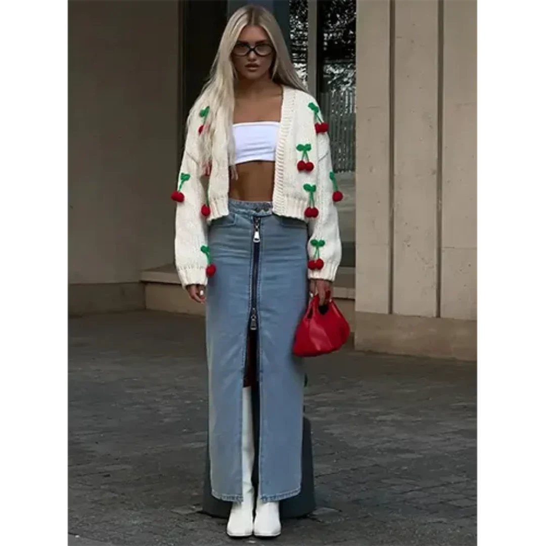 Elegant kort wit damesvest