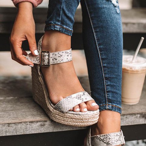 Flo | Wedge Sandalen – Voor Een Trendy Zomerlook