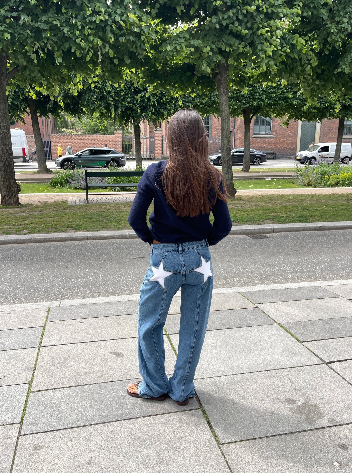 Emily | Denim Jeans met Ster Accent | Casual Streetwear | Duurzaam Katoen