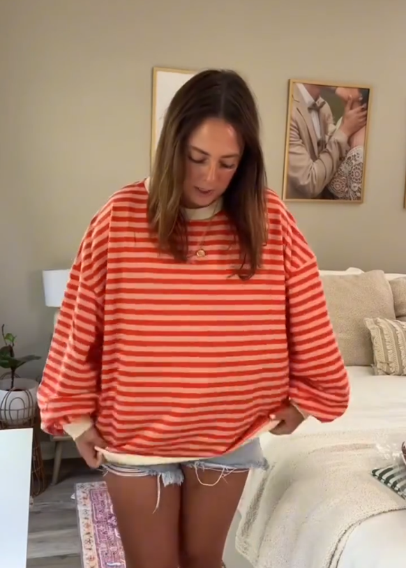 Damesstruien met te groot strepen