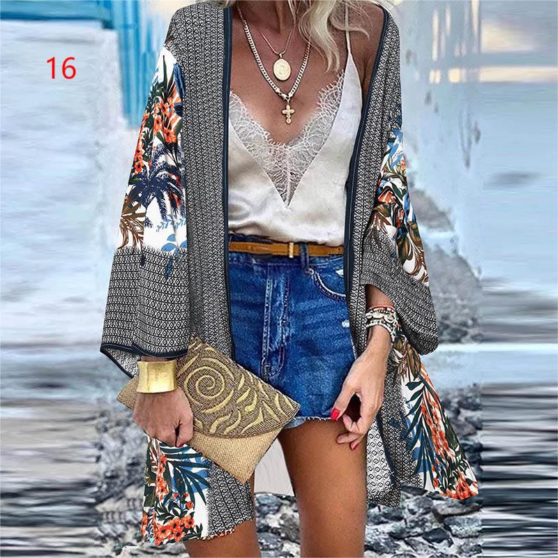 Bohemian Floral Blouse Casual Loose Beach