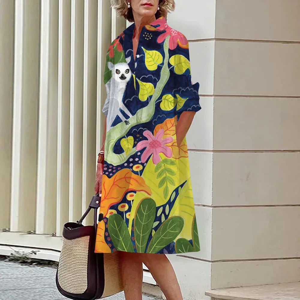 Anastasia -Elegante overhemdjurk