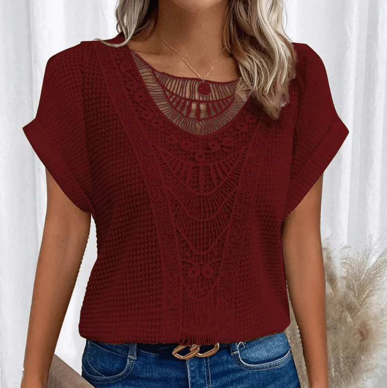 Amelia damesblouse - Luxueus en luchtig