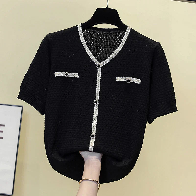 Carina Blouse | Gebreide Vrouwenblouse