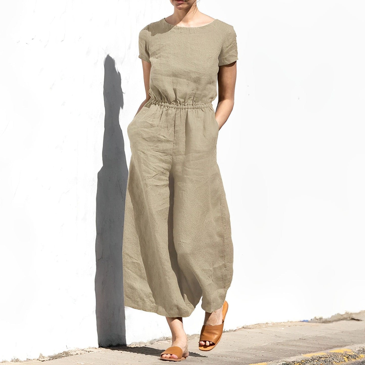 - Elegante linnen jumpsuit
