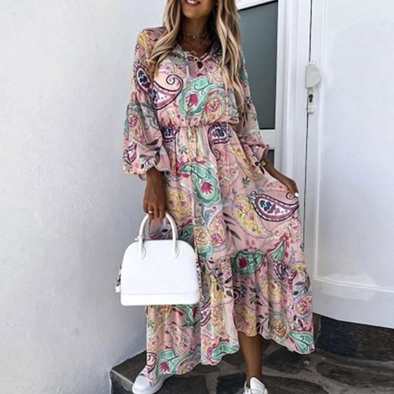 "Deane" boho maxi jurk