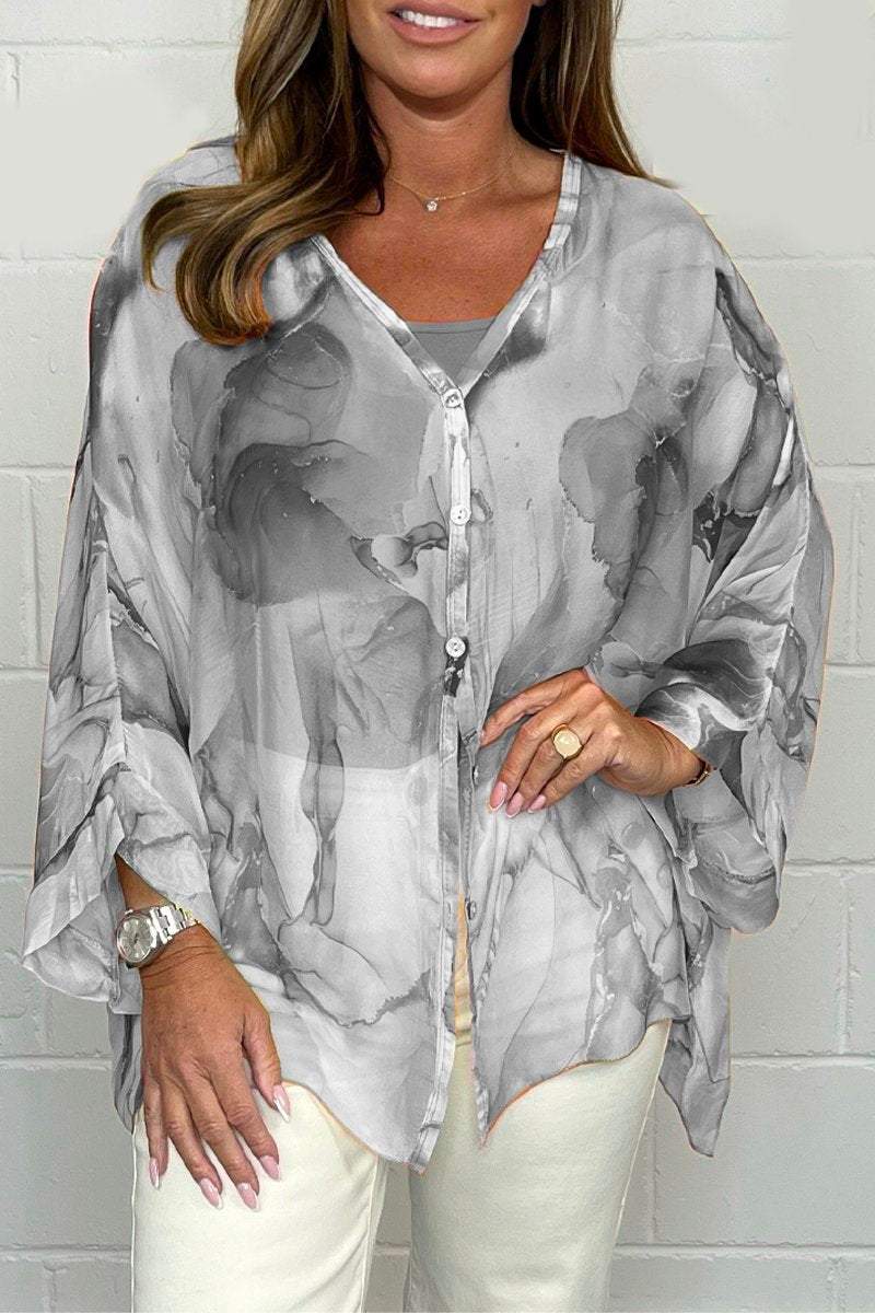 Amber | Stijlvolle Lichtgewicht Blouse met Print voor Dames