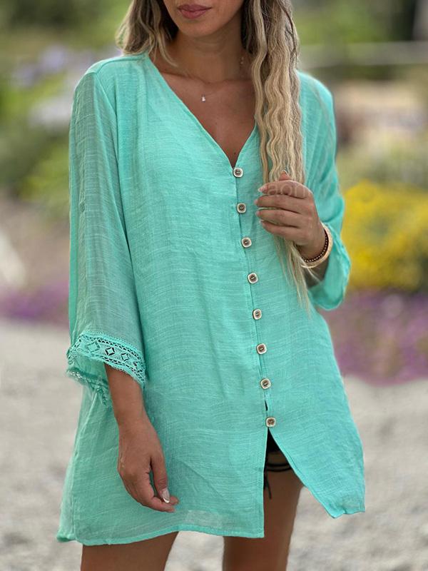 Candice - Relaxte Chique Blouse met Lange Mouwen