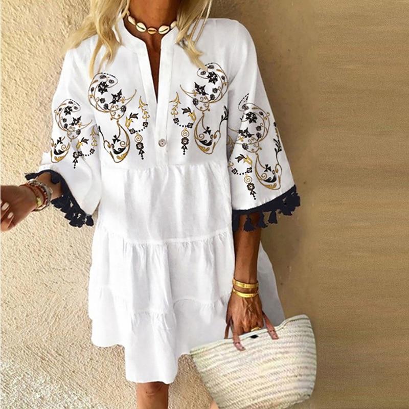 "Liane" designer boho jurk