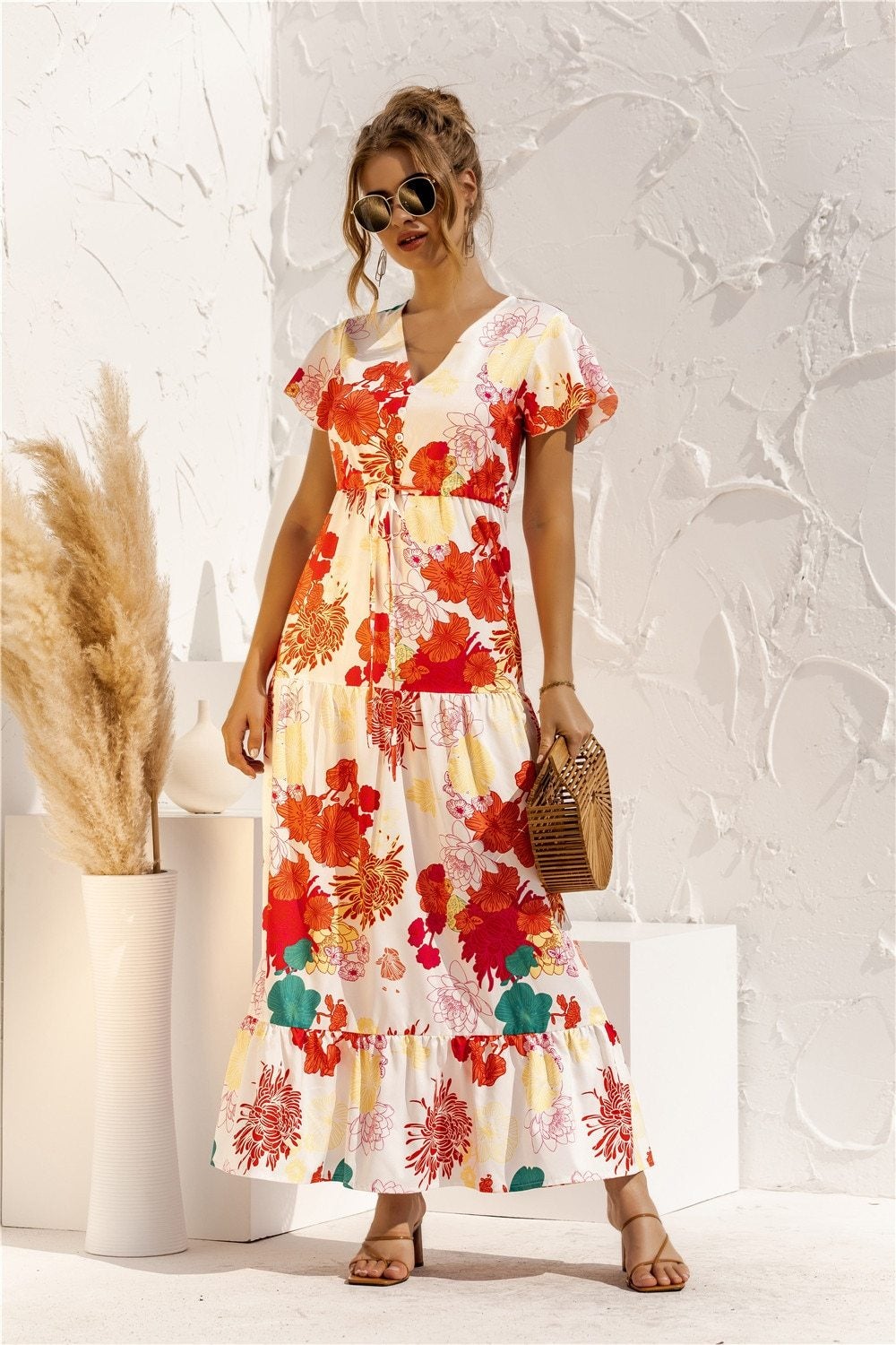 "Kailani" Elegante designer maxi jurk