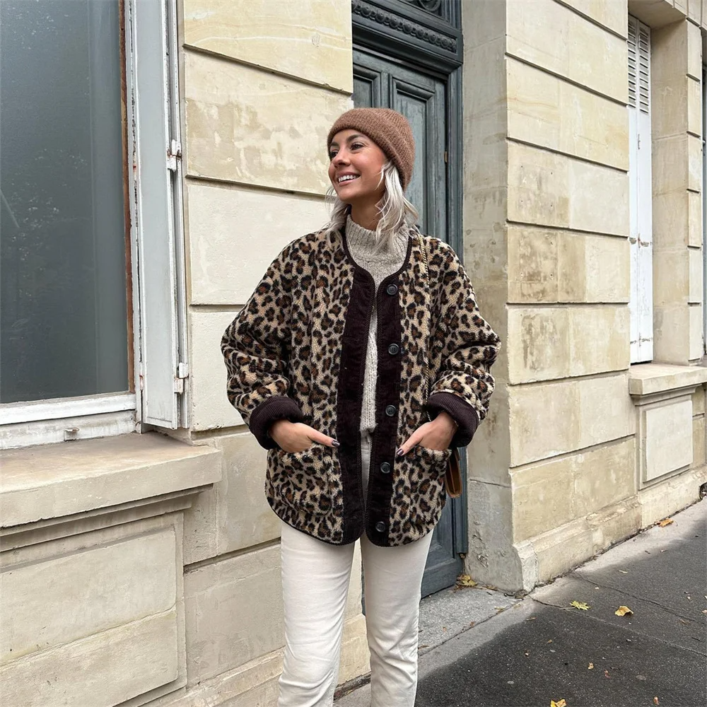 Leona | Chique en comfortabel damesjasje met luipaardprint
