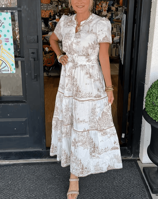 Klassieke charme maxi jurk