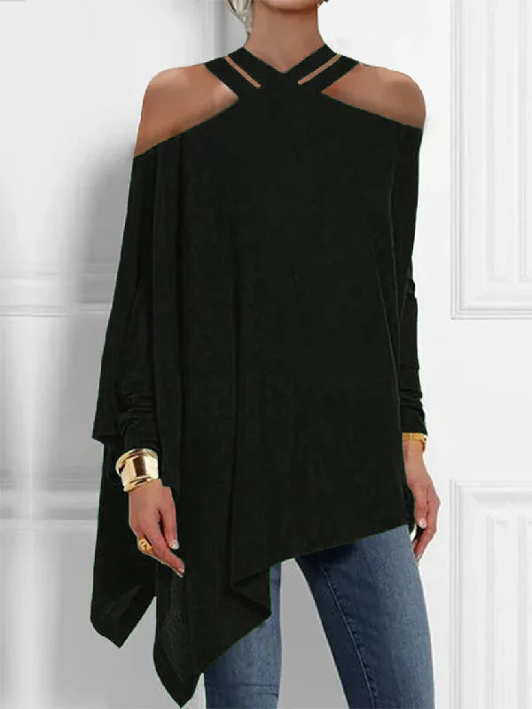 Angela - Losse blouse met zichtbare schouder