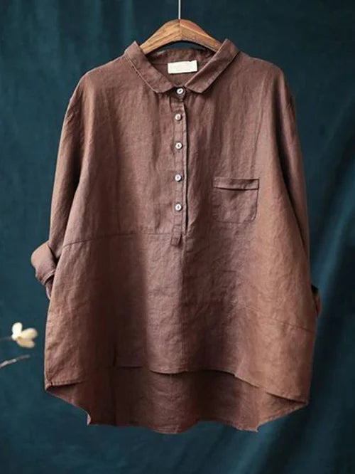Madeleine | Dames Casual Lange Mouw Blouse | Button Down