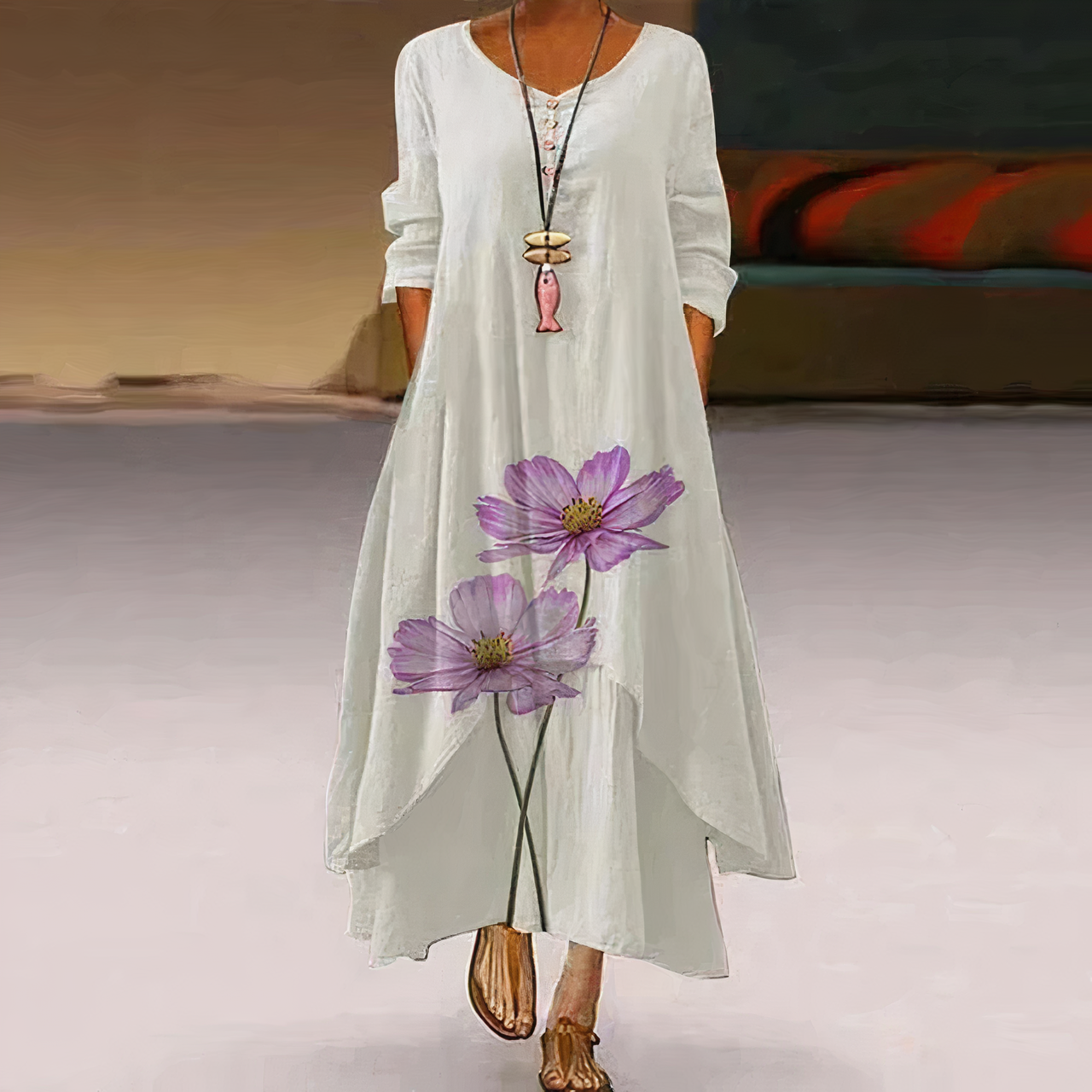 Eloria - Elegante katoenen jurk
