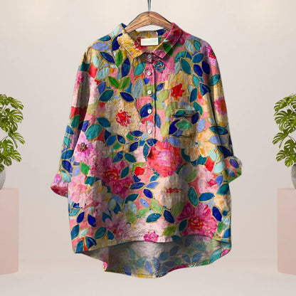 Katharina™ speels shirt met kunstprint