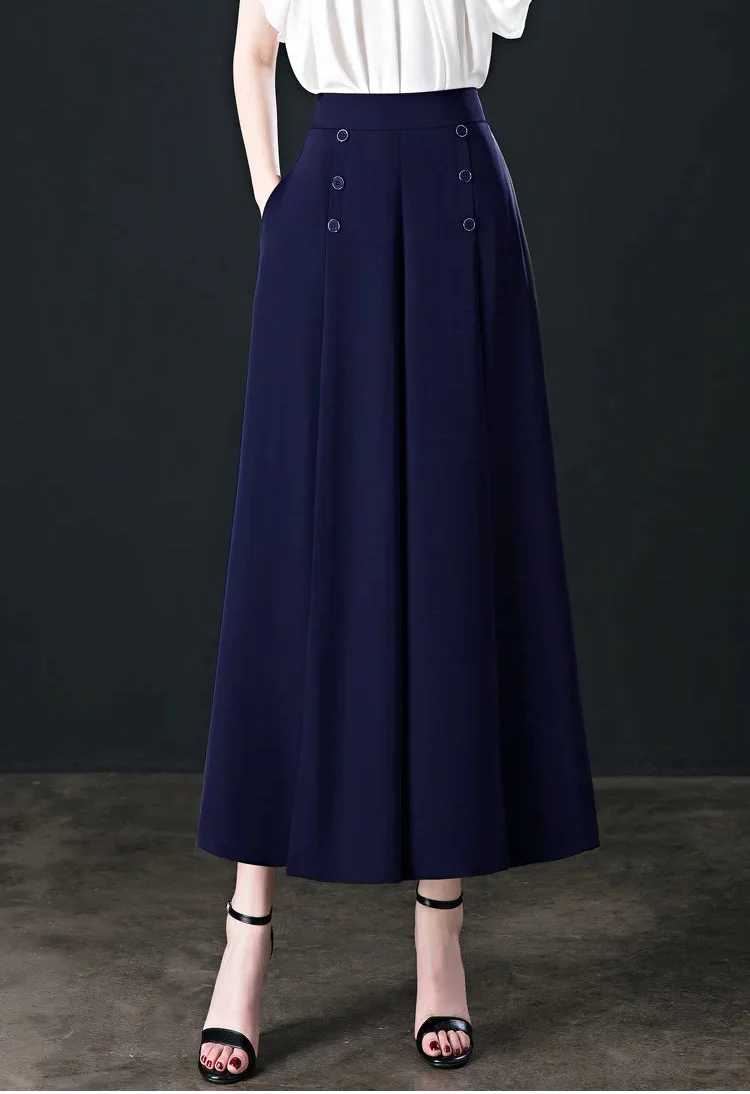 Kameya - Elegante Gebuttonde Broek voor Vrouwen