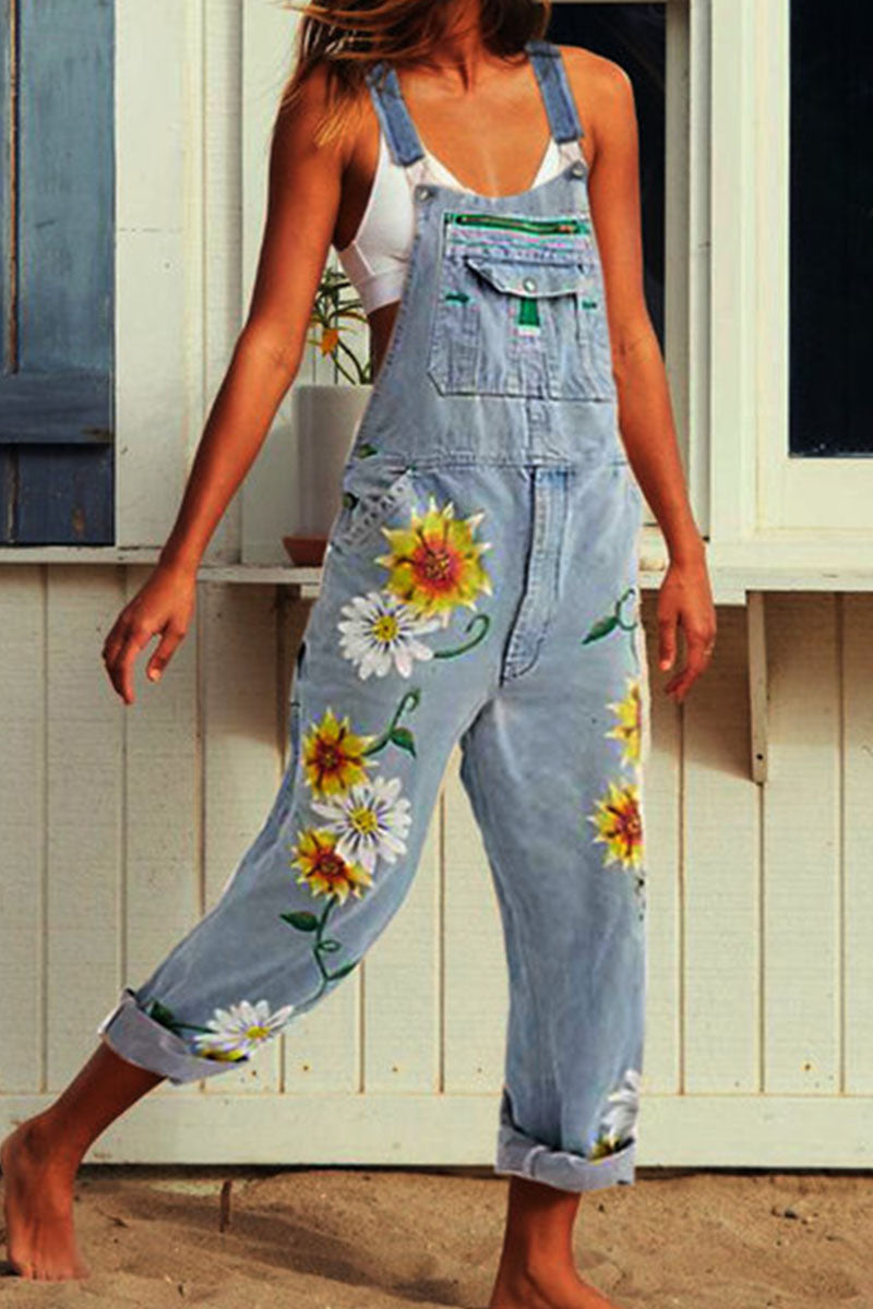 Fashion losvallende loungewear met loungerprint (3 kleuren)