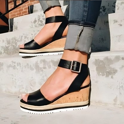 Zoe® | Stijlvolle sandalen met sleehak