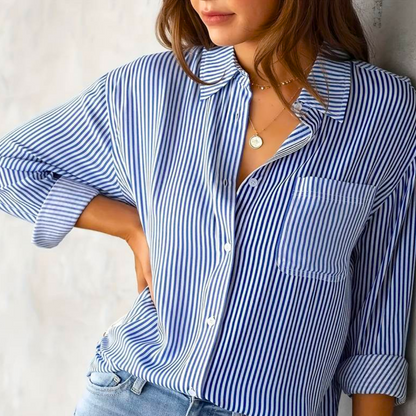 Hailey | Comfortabele Klassieke Blouse met Knopen voor Dames