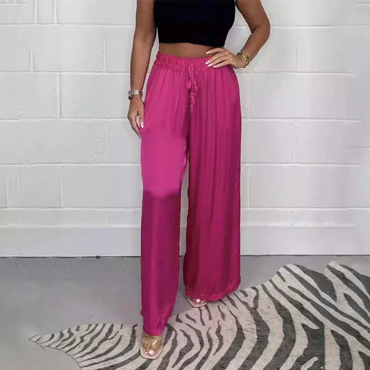 Broek met elastische tailleband