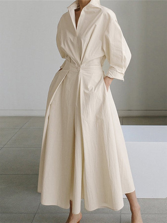 klassieke maxi-jurk