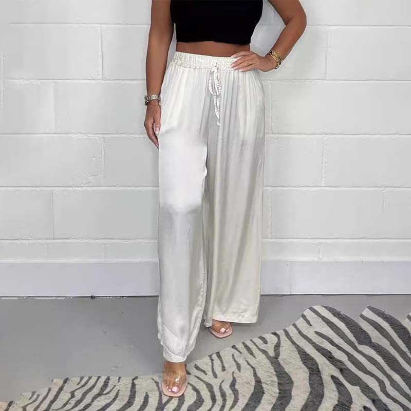 Broek met elastische tailleband