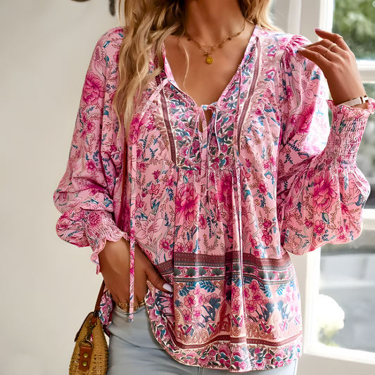 Calliopen | Bloemenblouse | Elegante