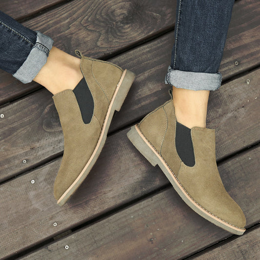 Heren Retro Stijl Herfst Pull-On Laarzen