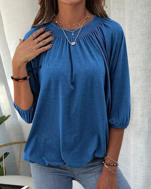 Yadira Blouse | Blouse met ronde hals voor dames