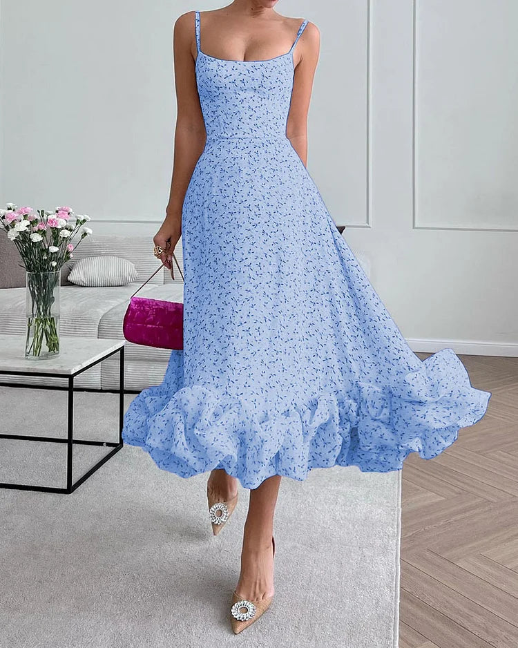 Stijlvolle strapless jurk met print