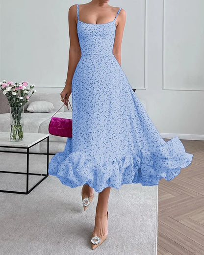 Stijlvolle strapless jurk met print