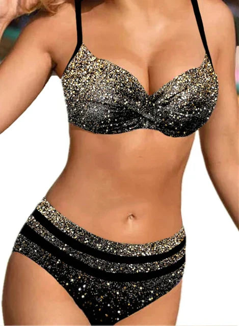 Tweedelige bikini met print