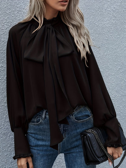 Francy Bloes | Blouse met lange mouwen en ruches