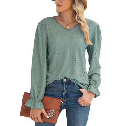 Sterblouse | Losse blouse met V-hals