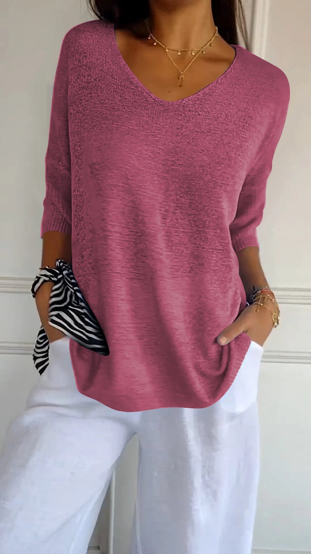 Thrylor™ Chique top met V-hals
