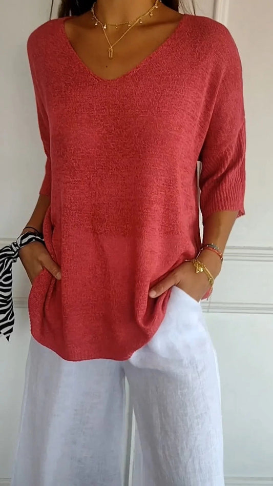 Thrylor™ Chique top met V-hals