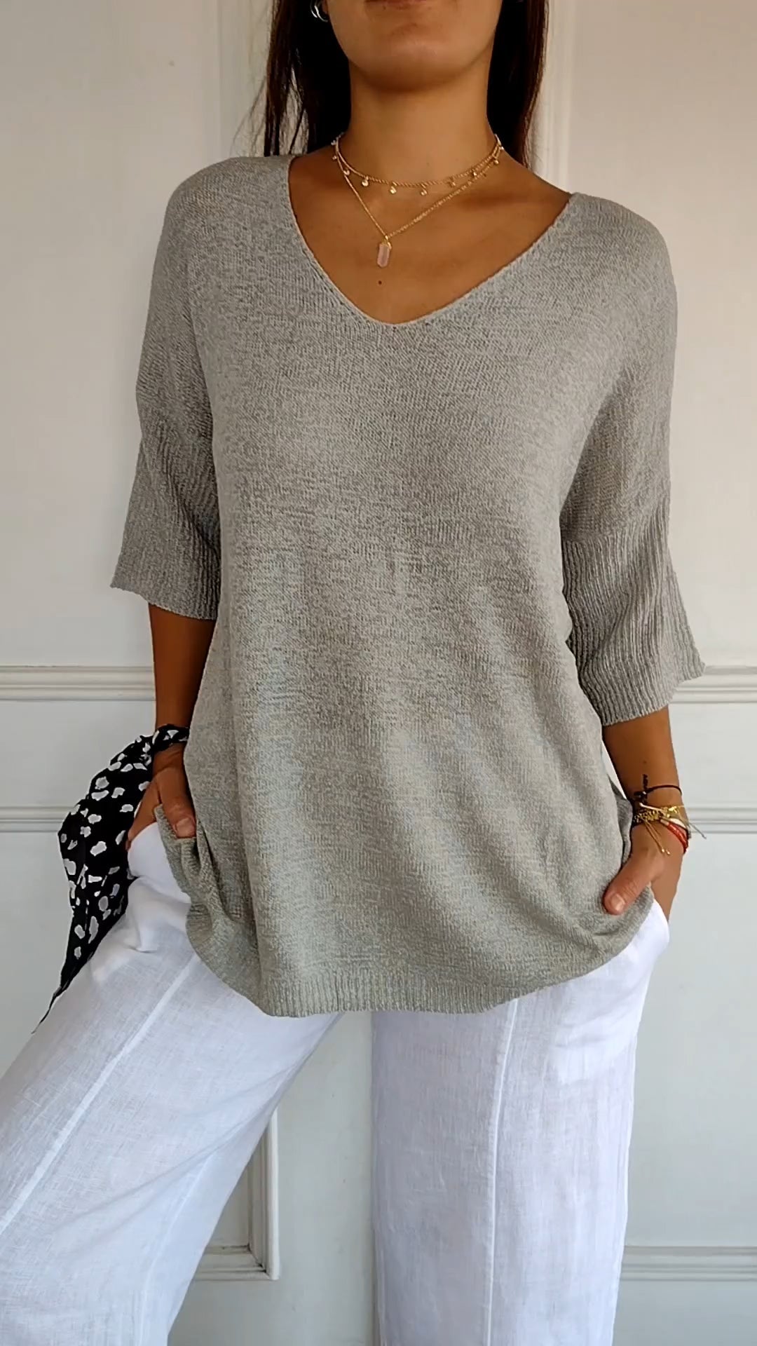 Thrylor™ Chique top met V-hals