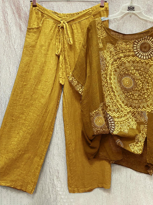 Tweedelige set met gratis Boheemse print
