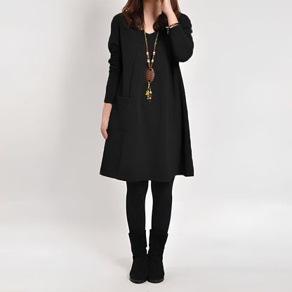 Diana™ Elegante jurk met één zak