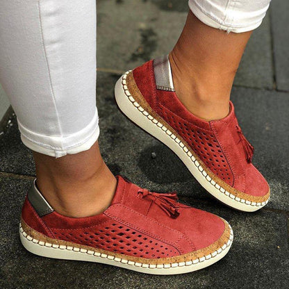 Brenda - Instappers voor dames met holle franjes