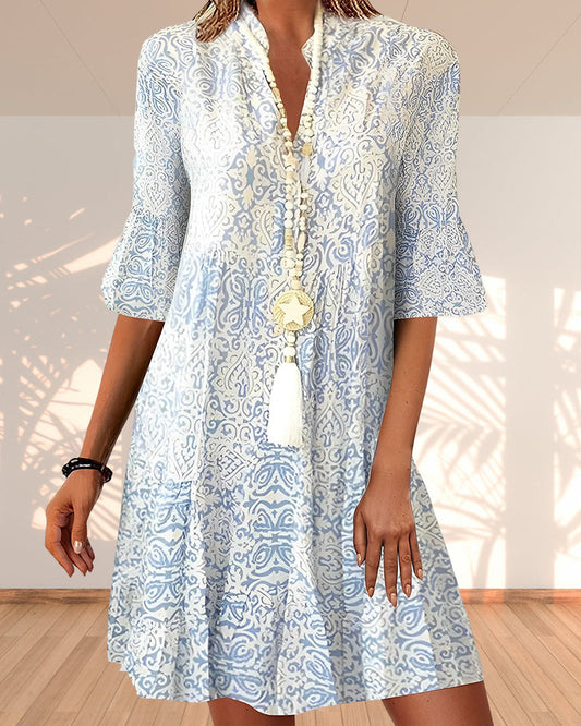 Midi-jurk in bohemian Ibiza-stijl
