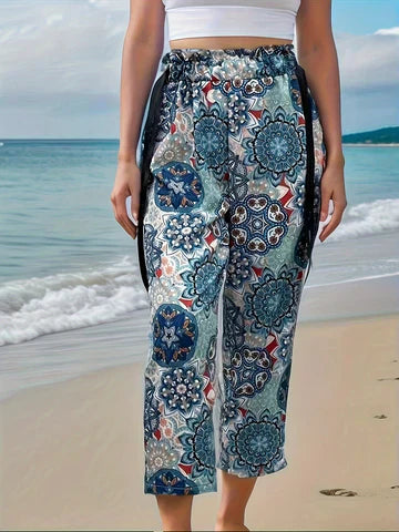 Boho broek met elastische tailleband