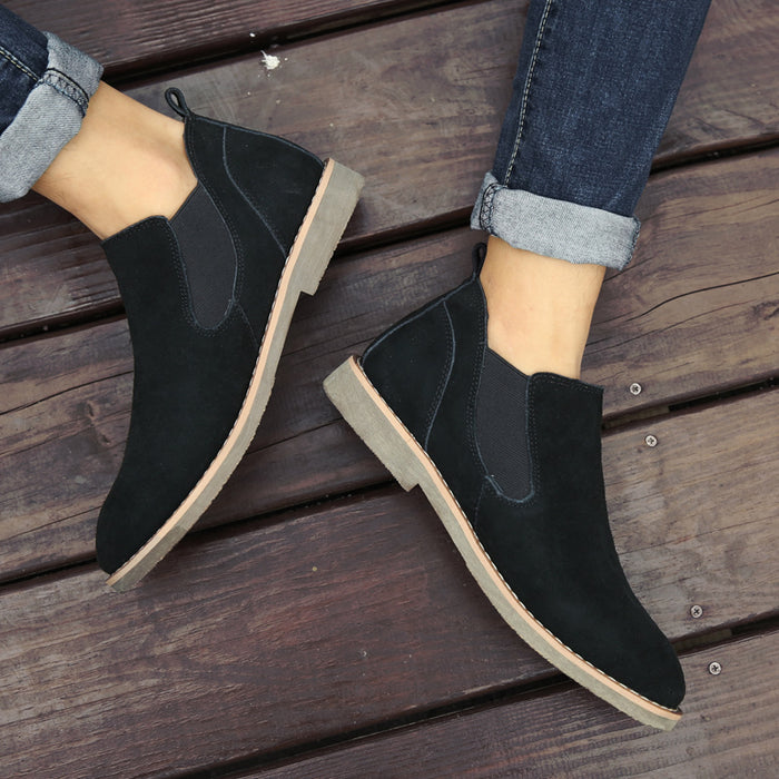 Heren Retro Stijl Herfst Pull-On Laarzen