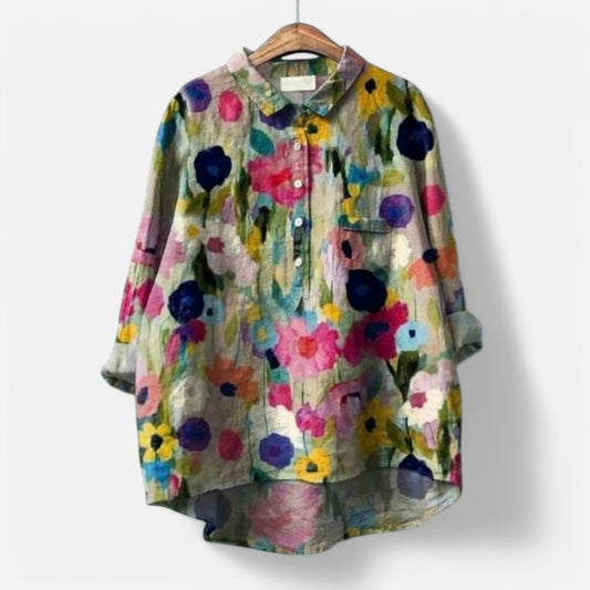 Veyu™ | Elegante bloemenblouse met een vleugje gratie