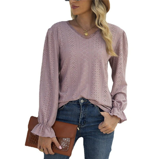 Sterblouse | Losse blouse met V-hals